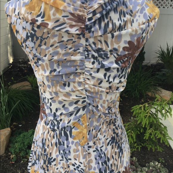 Anthropologie Weston Wear Mesh Floral V-Neck Top - Picture 4 of 8